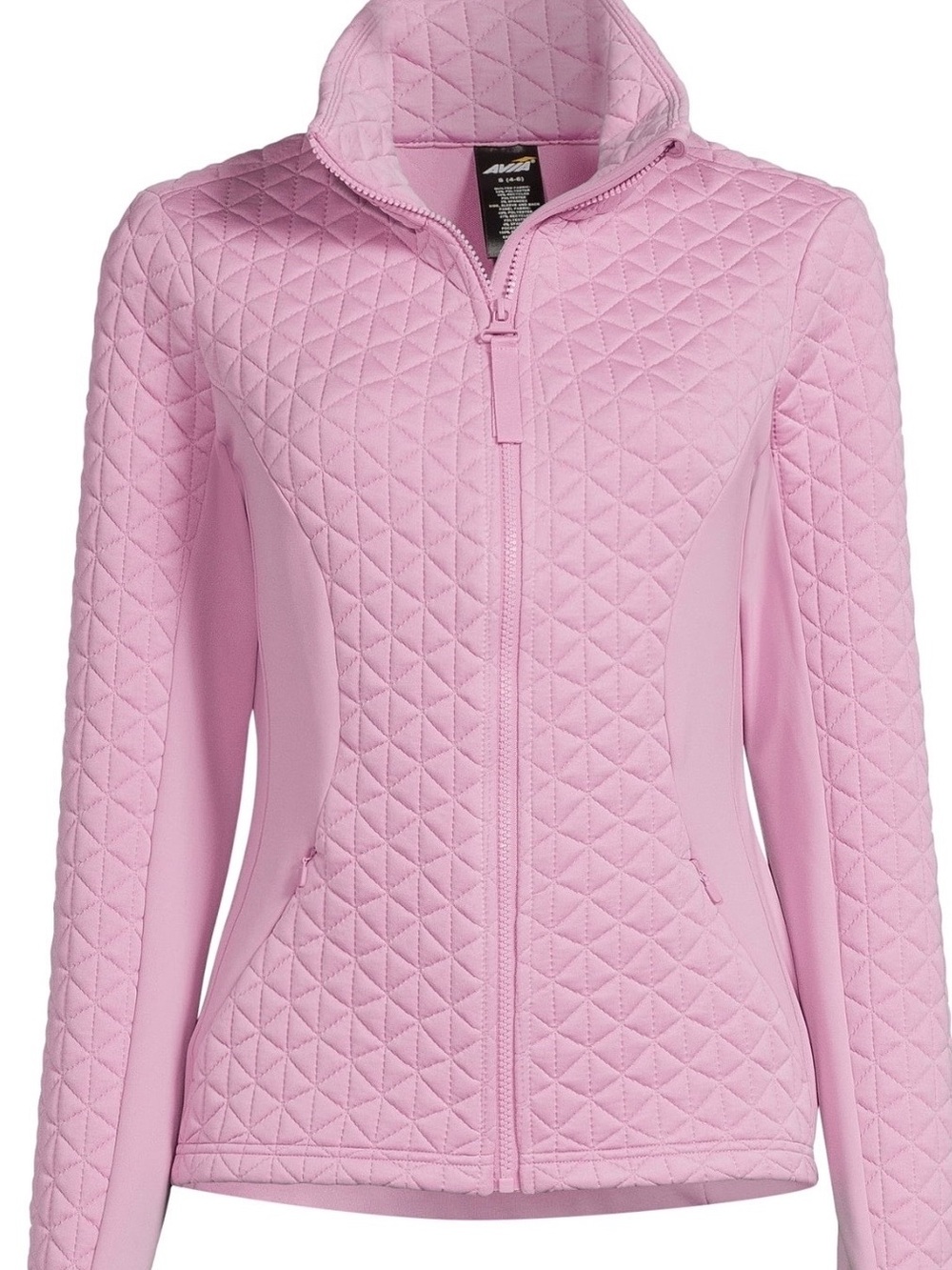 Avia Light Pink Quilted Athletic Jacket